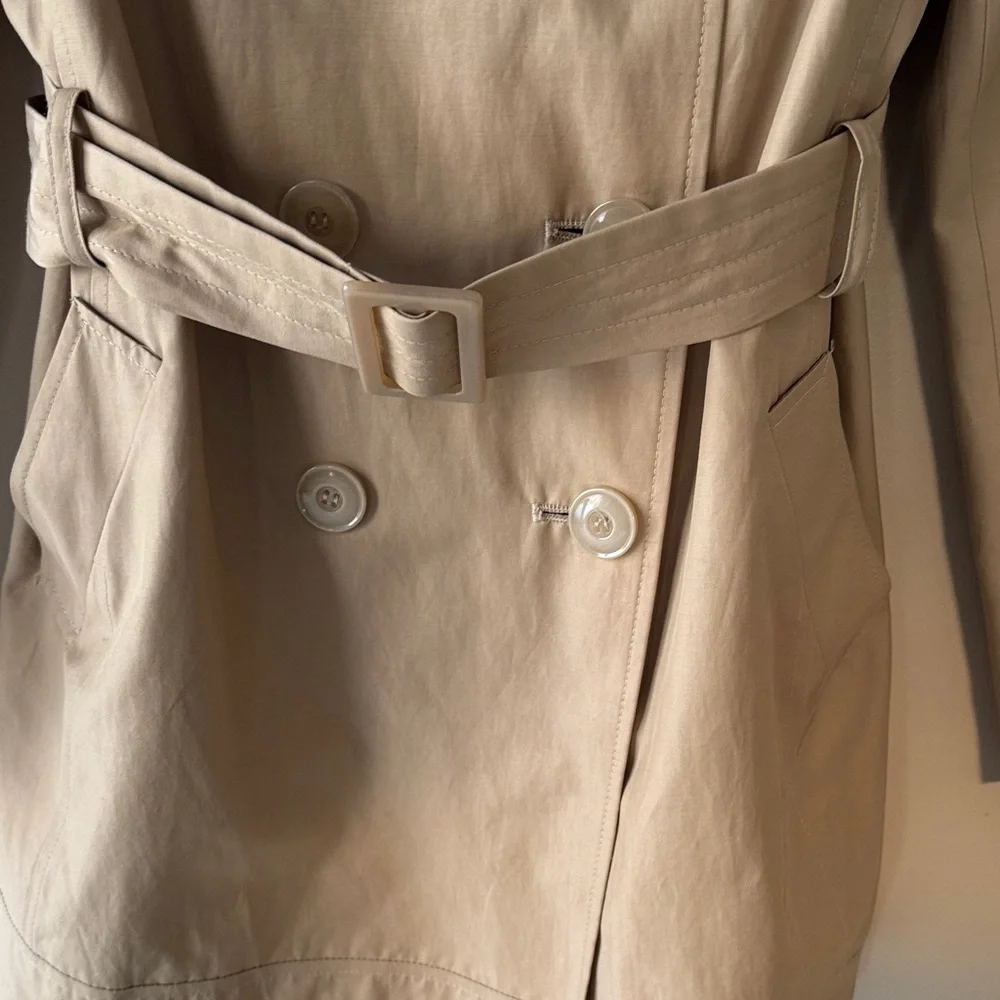 DKNY Fashionable & Timeless Women's Beige Trench Coat - Picture 3 of 11